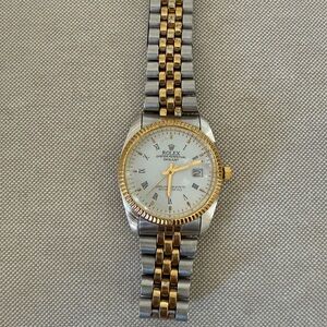 Oyster Perpetual Datejust with Gold and Silver Watch